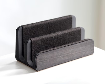 Laptop Ständer Duell Black Oak : Vertikales MacBook und iPad Dock