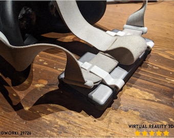 Soporte universal para batería externa Meta Quest 2, soporte ajustable para diadema, accesorio de realidad virtual para juego prolongado, diseño compatible con cables.