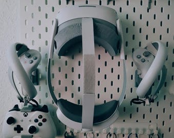 Uchwyt kontrolera Pico 4 do tablicy perforowanej IKEA Skadis - 2 sztuki - uchwyt ścienny VR, akcesorium Skadis VR, stojak kontrolera Pico, uchwyt organizera