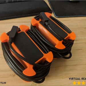 Valve Index Basestation Power Cord Wrap, Cable Organizer for SteamVR 2.0 Base Stations, Wall Mount Cord Management Clip, Valve Index Setup