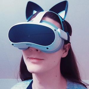 Cat Ears For Pico 4 Headset, Cute VR Accessory, Clip-On VR Cosplay Ears, Pico 4 Custom Mod, Decorative Headset Add-On, Pico Cat Style