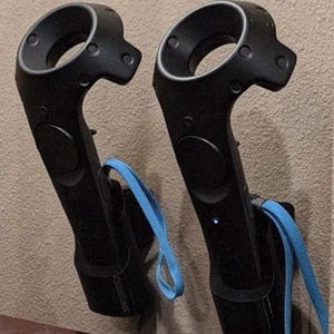 HTC Vive Wall Mount - 2 Pack - Controller Holder and Charger, Secure VR Controller Docking Station, Cable Management for Clean VR Setup
