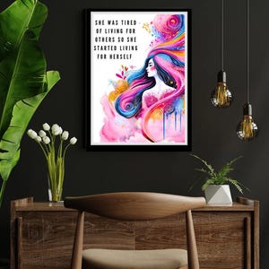 She was TIRED of living life digital download POSTER.