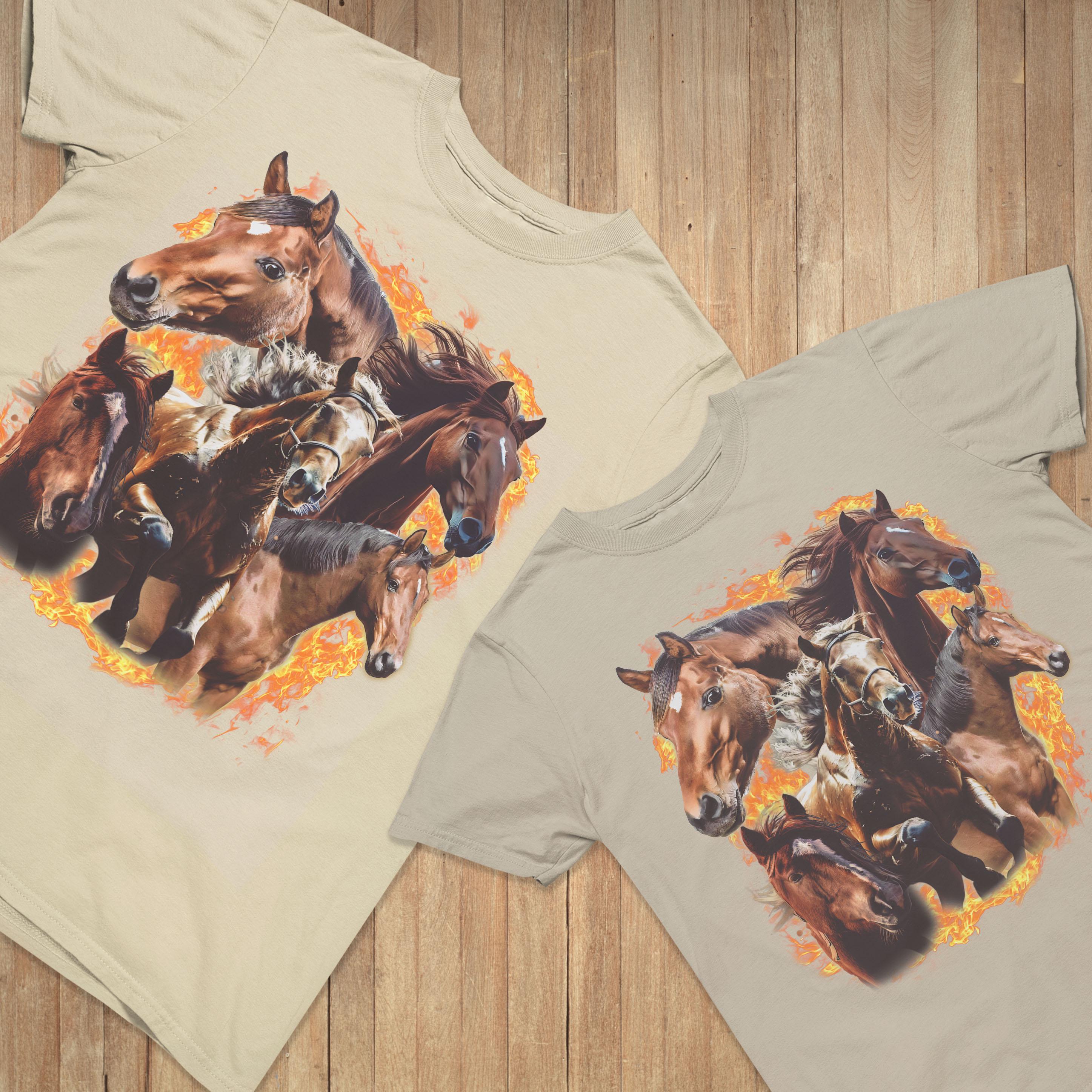 馬のヴィンテージ90年代レトロTシャツ、グラフィックTシャツ、馬好きの 