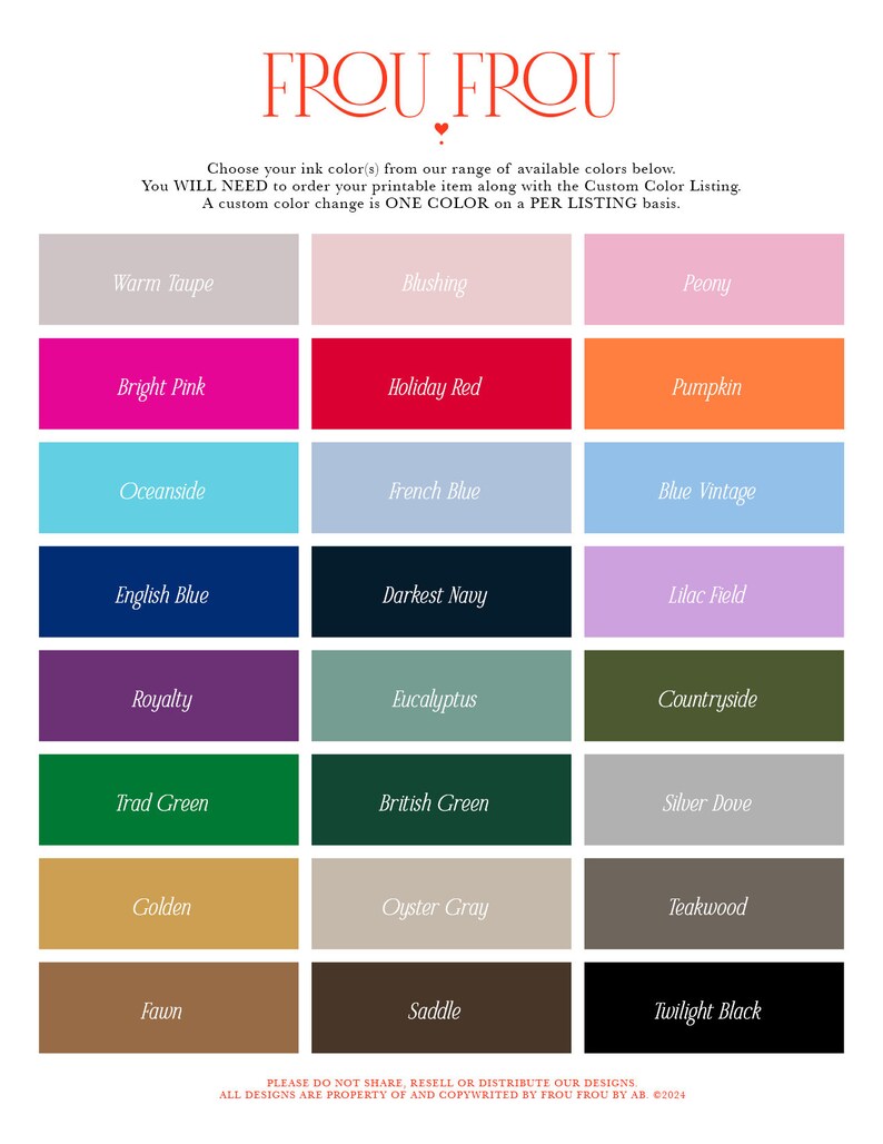 Custom Color Change to Printable Table Numbers - Etsy