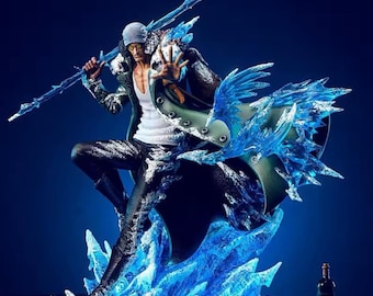 anime figure ice man anime statue LED huge Piece