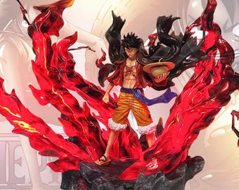 anime statue piece figure handmade LED figure pirate anime figure