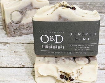 Juniper Mint Soap | Artisan Soap | Handmade Soap | Cold Process Soap