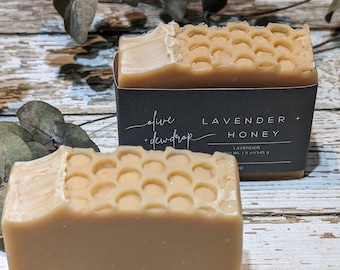 Lavender Honey Soap | Coconut Milk Soap | Oatmeal Lavender Soap | Artisan Soap |All Natural Soap | Palm Free | Cold Process Soap