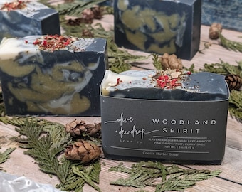 Woodland Spirit Soap | Cocoa Butter Soap |Winter Soap | Woods Soap | Artisan Soap | Handmade Soap | All Natural Cold Process Soap