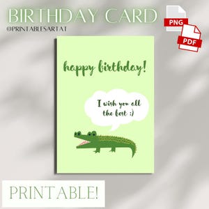Printable Birthday Card | Bday Card | Printable | Digital Birthday Cards | Printable Happy Birthday Cards | Birthday Card Digital | Bday
