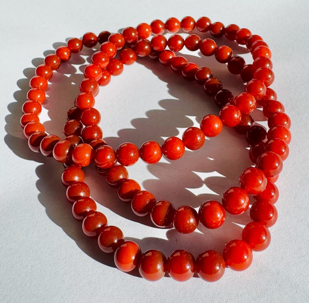 コレクターズグレードの南紅（赤瑪瑙）ネックレス - Etsy 日本