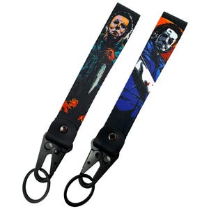 Halloween Movie Lanyard: Horror Slasher Keychain