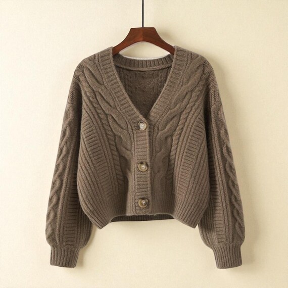 Solid Open Front Cut Cardigan Casual Long Sleeve Cardigan - Temu Australia