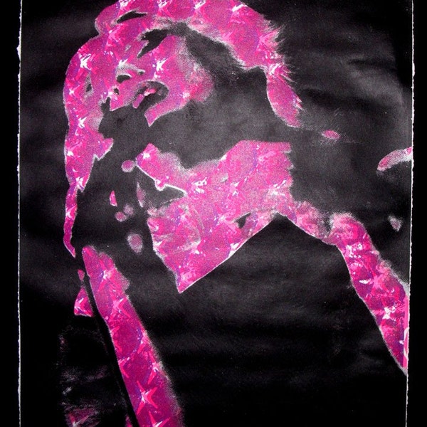 silkscreen print (Nick Garrison as Hedwig)