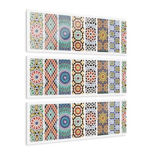 Vibrant Acrylic Triptych Prints | Bohemian Wall Art, Home Decor, Colorful Decor, Modern Art, Art for Living Room|Home Art|Wall Art Trio|