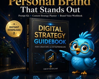 Kit di spunti per il personal branding / Manuale per la definizione della voce del brand, Pianificatore di strategie di contenuto (Download immediato)