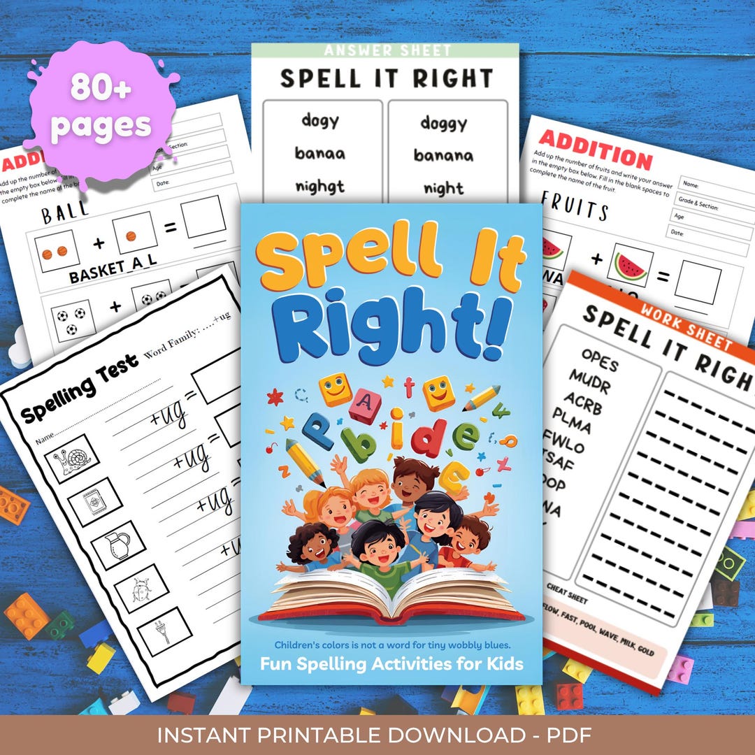 Spelling Worksheets for Kids | Printable Spelling Practice Activities ...