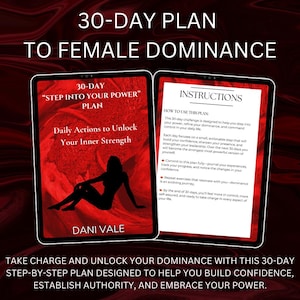 30-Tage-Femdom Vertrauens-Plan | Tritt in Deine Kraft | Dominantes Mindset & Trainingsanleitung | Digitaler Download