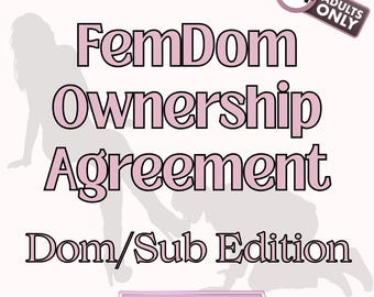 Contratto di proprietà FemDom definitivo / Contratto Femdom personalizzabile per dinamiche D/s / Contratto di proprietà e controllo