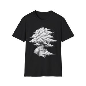 Cloud Dreams Unisex Softstyle T-Shirt, Artistic Cloud Graphic Tee, Gift for Art Lovers, Casual Wear, Unique T-Shirt