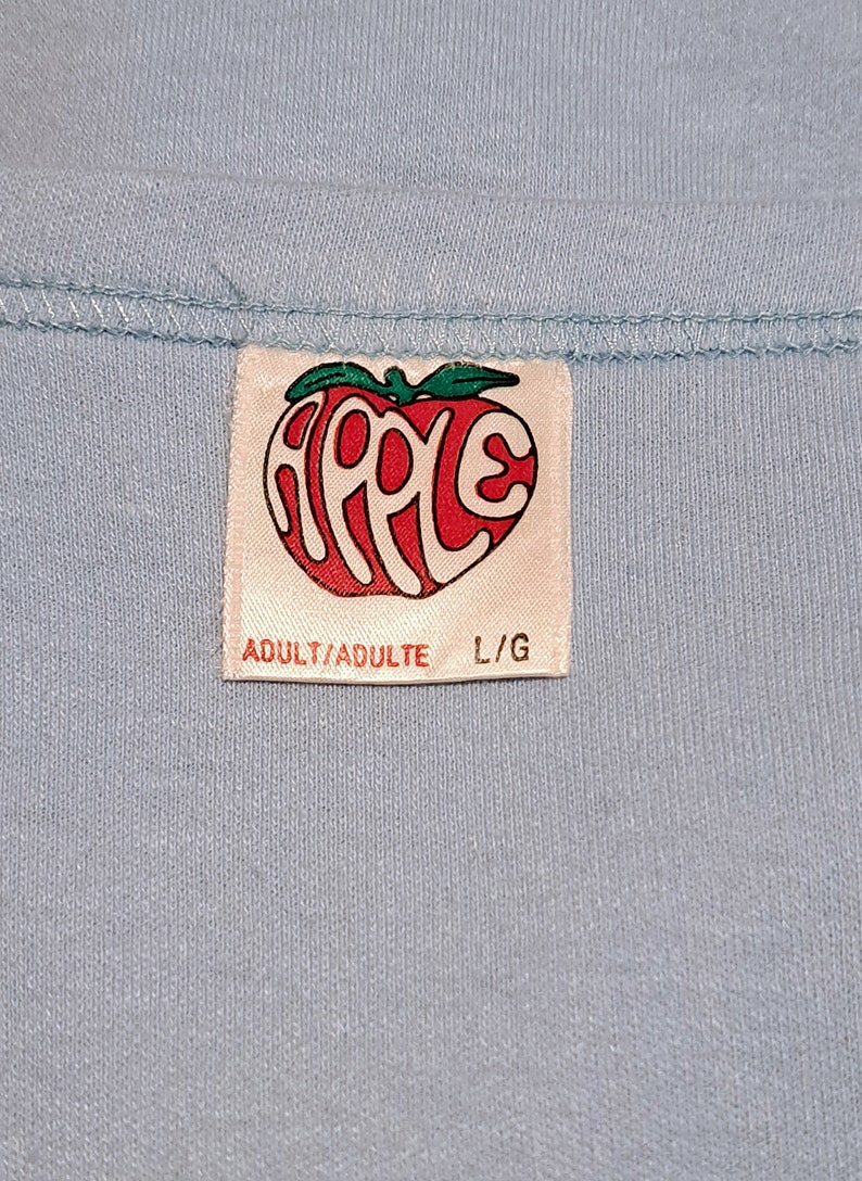 Vintage 70s baby blue Swat logo women's tee shirt image 4