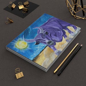 Carnet cartonné personnalisé Taureau