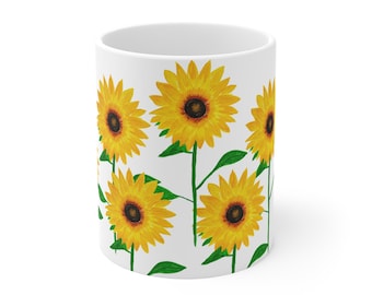 Sunflowers in Abundance - Mug 11 oz
