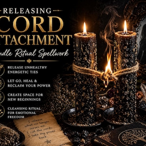 Releasing Cord Cutting Attachment Candle Ritual Spellwork