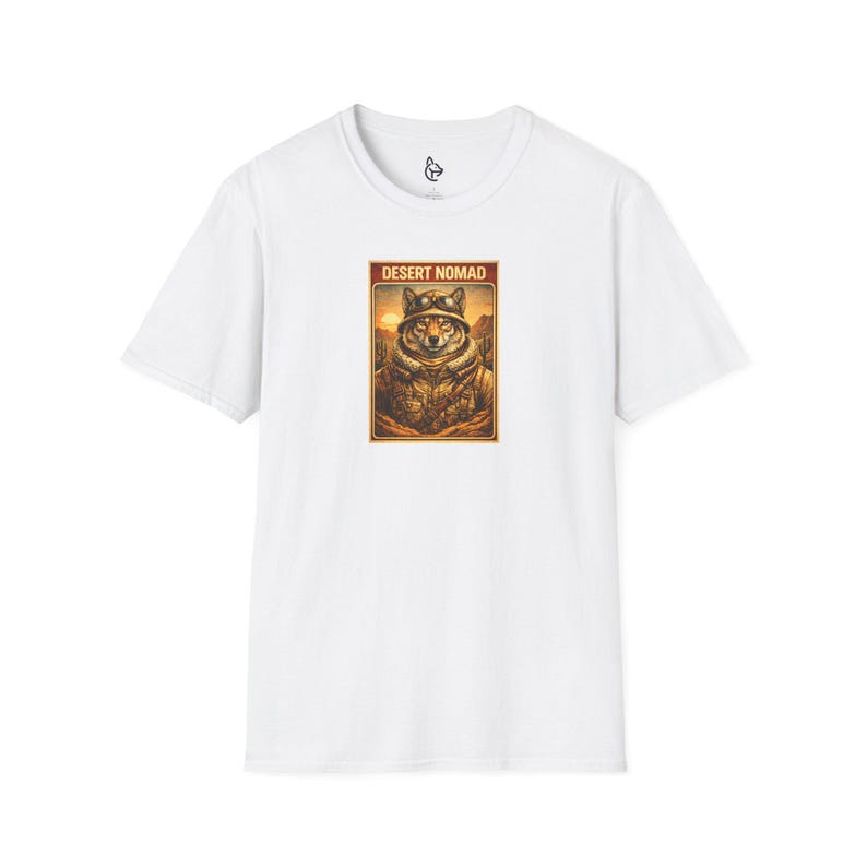 Desert Nomad Coyote T-Shirt Vintage Explorer Animal Tee Primal Souls Collection Western Desert Graphic Shirt Adventure Streetwear image 6