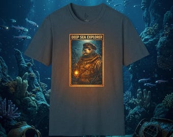 Deep Sea Explorer Seal T Shirt Vintage Ocean Animal Graphic Tee Retro Marine Explorer Shirt PRIMAL SOULS Collection