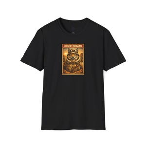 Desert Nomad Coyote T-Shirt Vintage Explorer Animal Tee Primal Souls Collection Western Desert Graphic Shirt Adventure Streetwear image 7