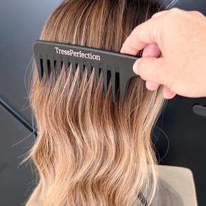 Wide Tooth Wig Comb for Wigs and Hair Toppers  Gentle Detangling Comb for Human Hair and Synthetic Wigs  Wig Care Tool Wig not included