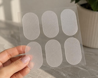 Silicone Grip Pads for Wigs & Toppers – Sew-In Anti-Slip Silicone Patches | Soft for Sensitive Scalp | Set of 6