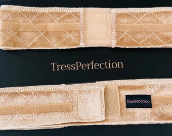 Premium Velvet Wig Grip Band with Silicone  – Secure, No-Slip Hold for Wigs & Toppers, Swiss Lace, Velcro Closure two side grip