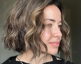 REINA 2 Custom-Made Human Hair Topper | Balayage Topper – Silk Top 5x6 or 9x9  | 130- 150-180% Density | Double Drawn | 10-22”