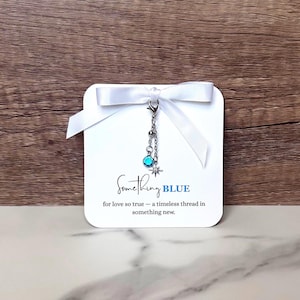 Something Blue Bridal Charm: Sterling Silver Wedding Bouquet Charm, Shoes, and Garter