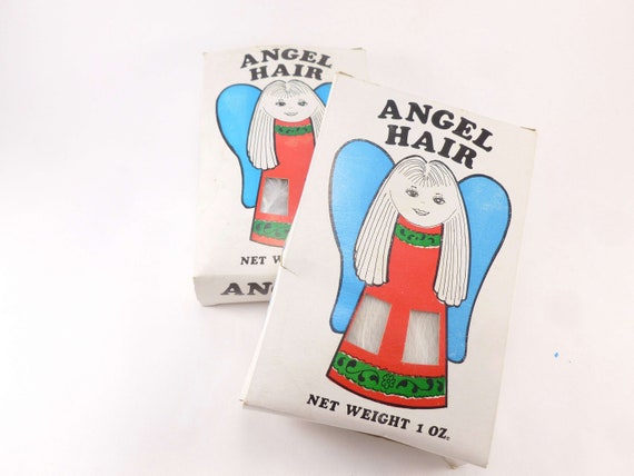 Spun Glass Angel Hair Christmas Craft Supply Decoration Two Etsy