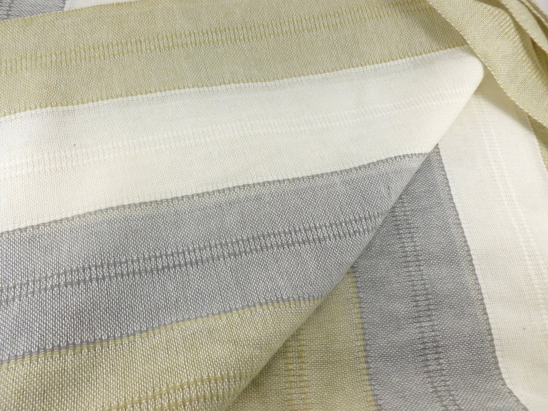 Open Weave Drapery Fabric In Neutral Colors Gray Tan And Etsy