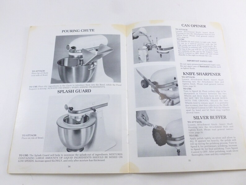 KitchenAid Stand Mixer User Manuals and Recipe Booklets Lot Etsy