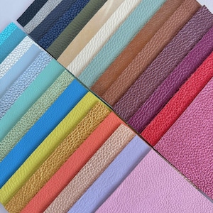 overview of the cowhide leather colours available