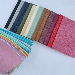 overview of the cowhide leather colours available