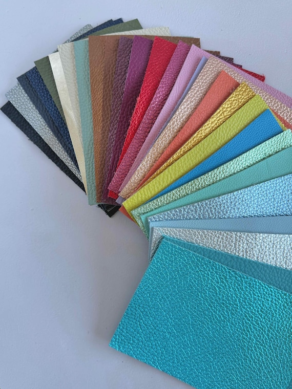 Full Grain Italian Leather Sheet – A6, A5, A4 Sizes | Premium Cowhide Panels – For DIY Crafts, Earrings, Wallets & Small Leather Goods