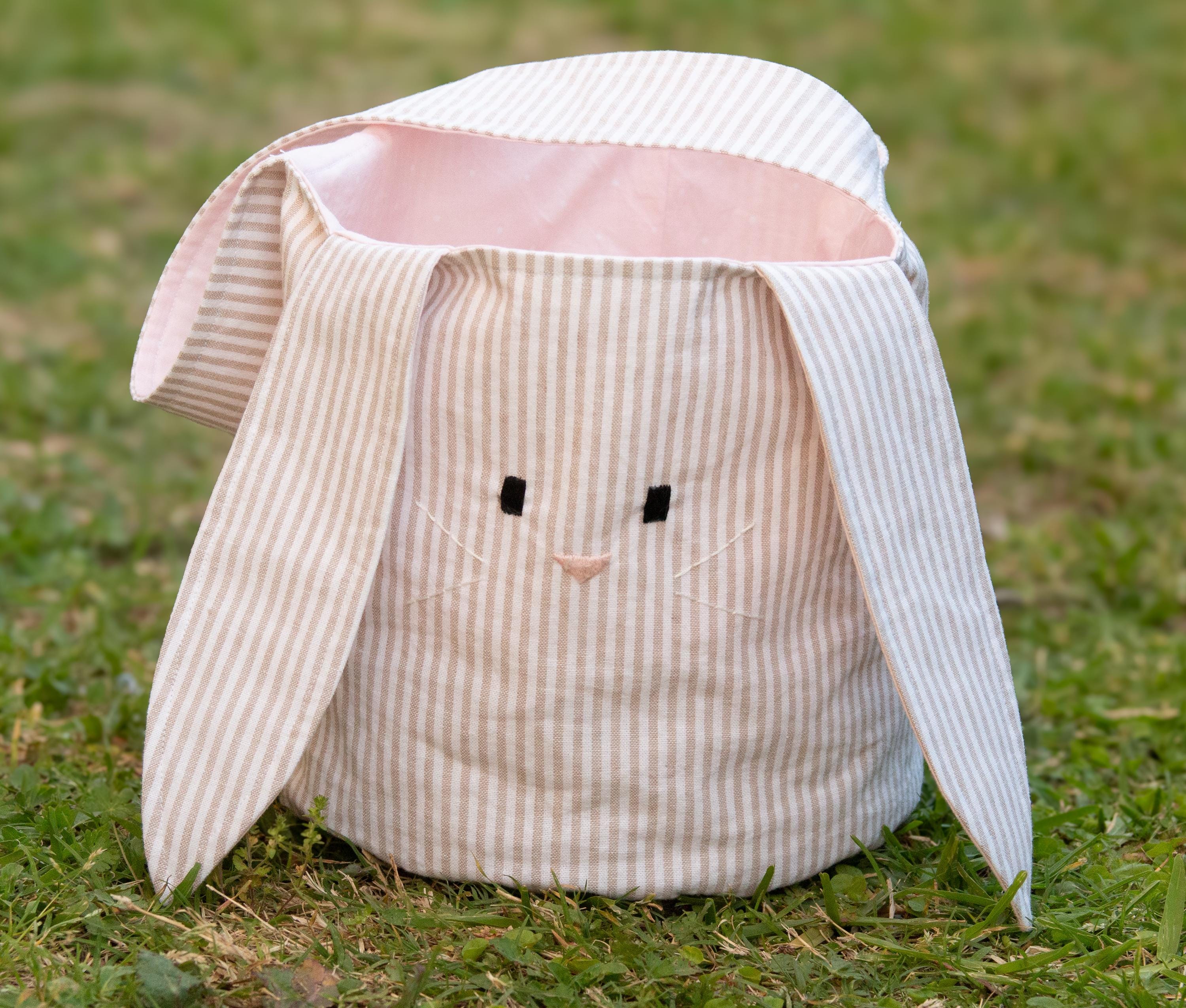 Cute Bunny Easter Basket Sewing Pattern PDF Instant Download / Bunny ...