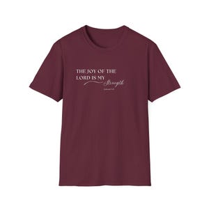 Faith-Inspired Unisex Softstyle T-Shirt: The Joy of the Lord Is My Strength, Inspirational Tee, Christian Apparel, Religious Gift, [...]