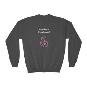 Youth Crewneck Sweatshirt, Fun Casual Wear for Kids, Ideal for School Spirit, Gifts for Young Trendsetters, Perfect for Celebrations