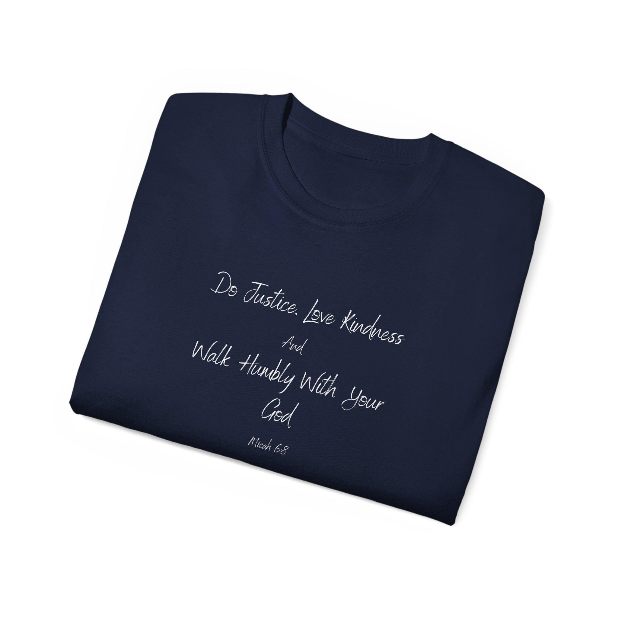 Do Justice, Love Mercy Positive Message T-shirt - Etsy