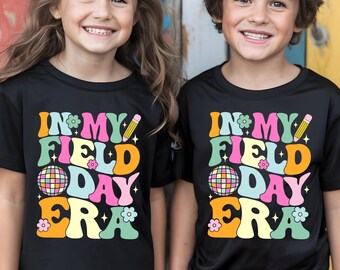 Retro Field Day Shirt: Colorful Kids School Tee, End of Year Outfit