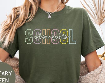 Back to School Graphic T-Shirt: Fun Teacher Outfit, First Day Tee