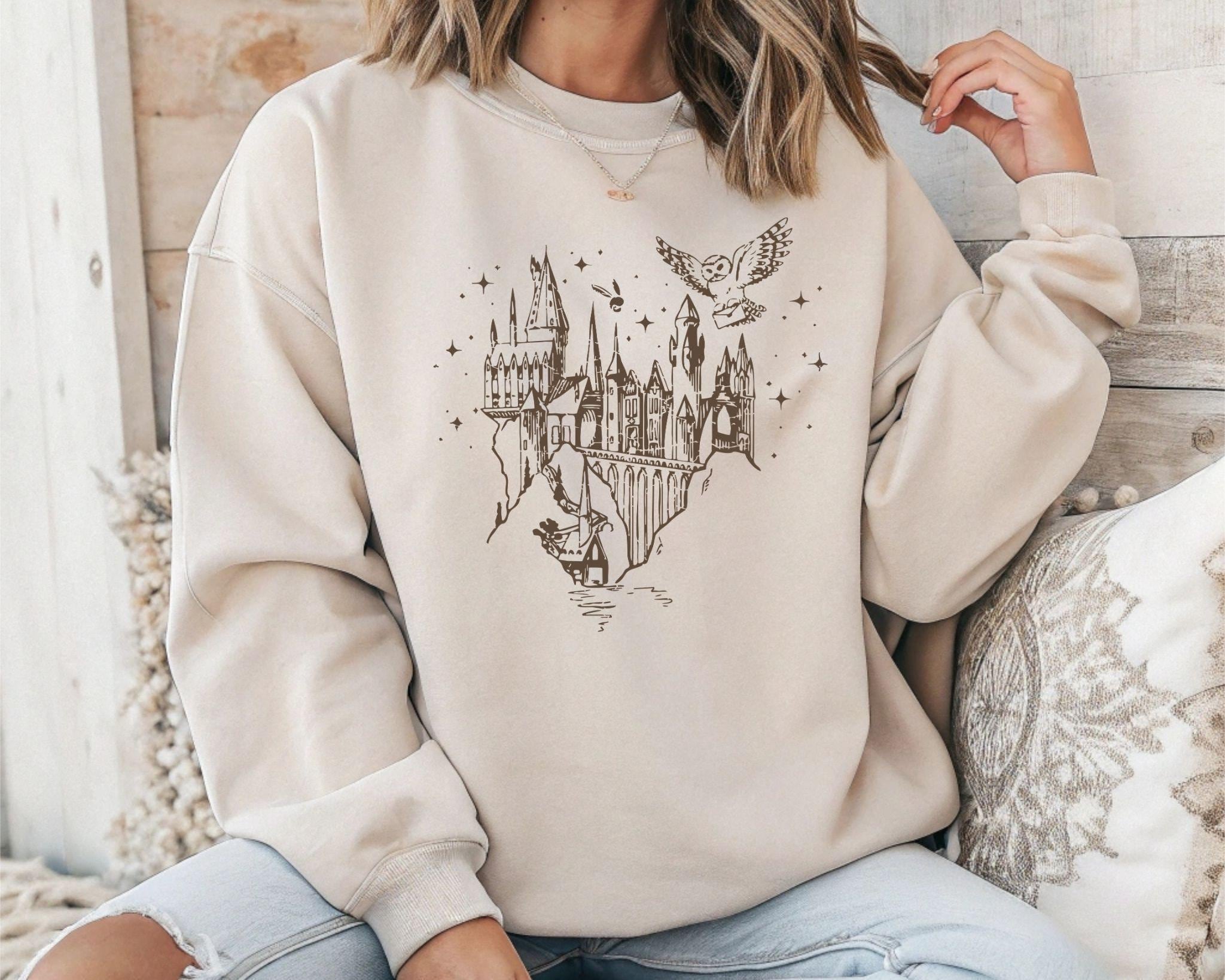 Wizard Castle Owl Sweatshirt: Magical Fantasycore Pullover
